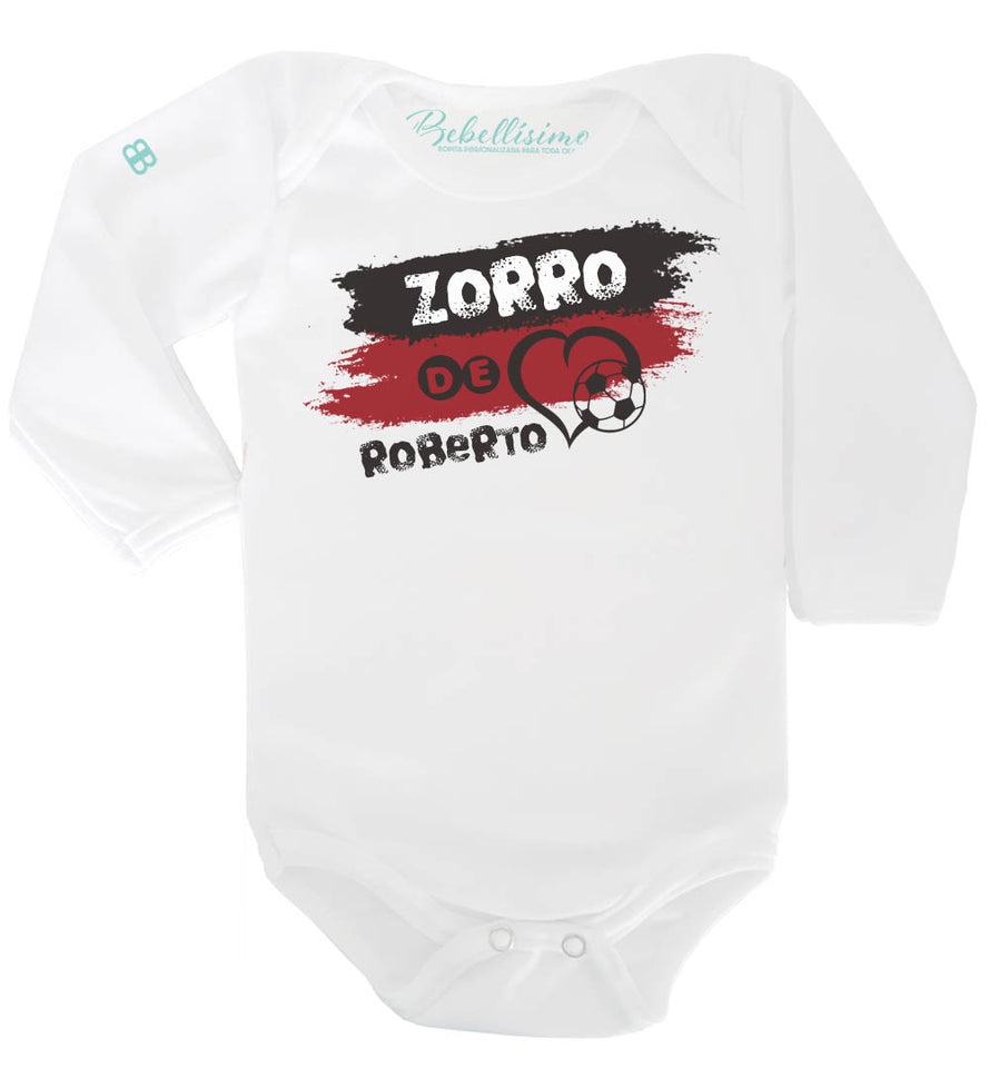 Pañalero Personalizado Fúbol Soccer Modelo "Zorro de Corazón"