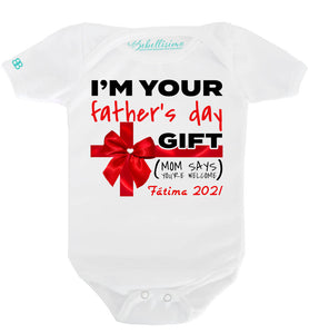 Pañalero Personalizado Día del Padre Modelo "I'm Your Gift"